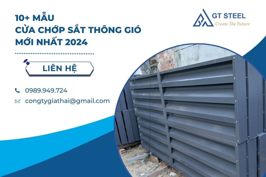 10+ Mẫu Cửa Chớp Sắt Thông Gió Mới Nhất 2024