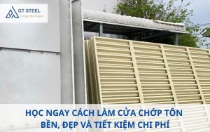 Cách làm cửa chớp tôn
