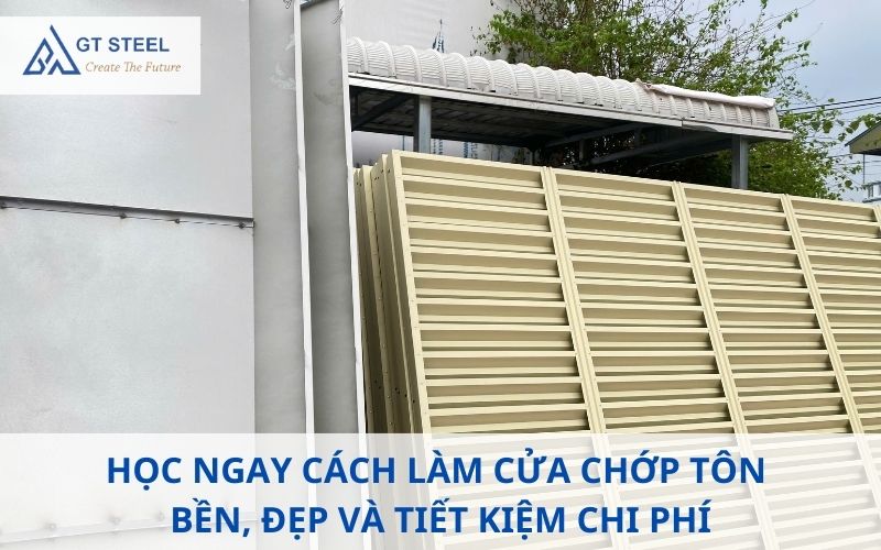 Cách làm cửa chớp tôn