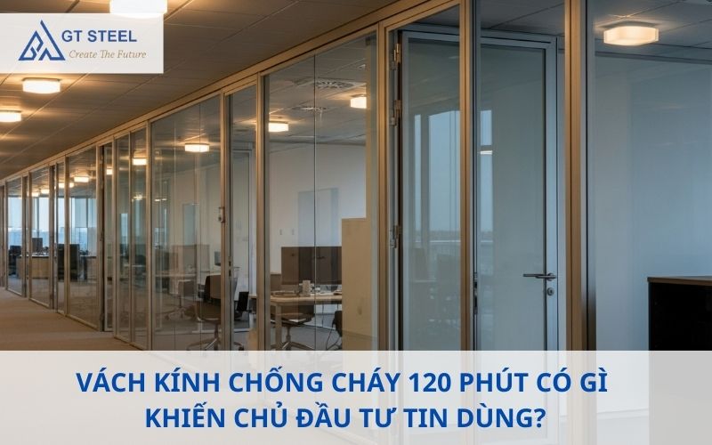 Vách kính chống cháy 120 phút
