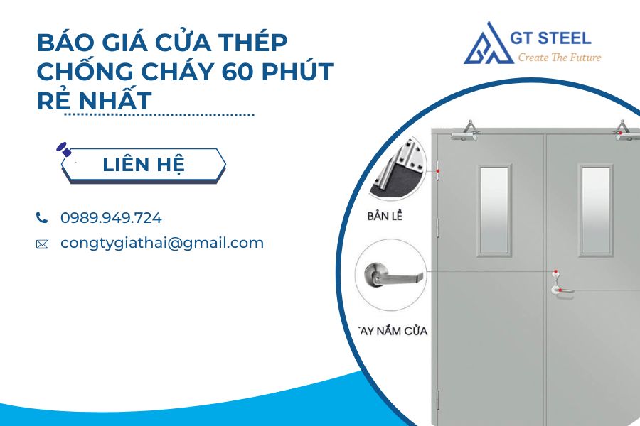 Báo Giá Cửa Thép Chống Cháy 60 Phút Rẻ Nhất