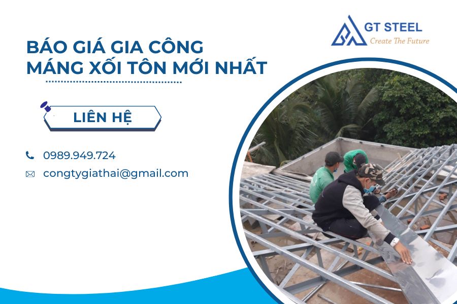 Báo Giá Gia Công Máng Xối Tôn Mới Nhất