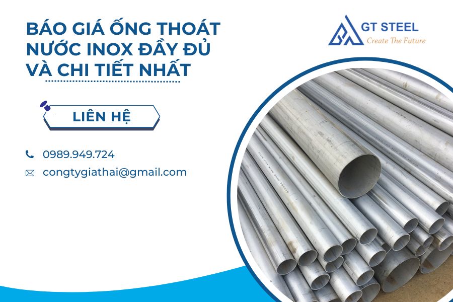 Báo Giá Ống Thoát Nước Inox Đầy Đủ Và Chi Tiết