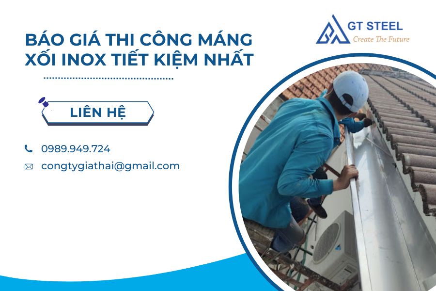 Báo Giá Thi Công Máng Xối Inox Tiết Kiệm Nhất