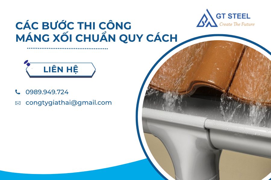 Các Bước Thi Công Máng Xối Chuẩn Quy Cách