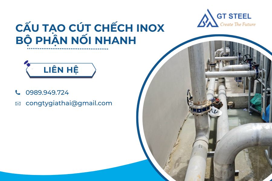 Cấu Tạo Cút Chếch Inox - Bộ Phận Nối Nhanh