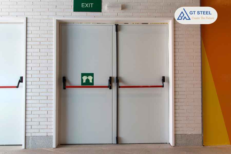 Cửa Thép Chống Cháy Nhà Xưởng An Toàn Tuyệt Đối