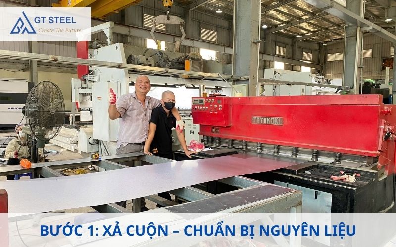 XẢ CUỘN – CHUẨN BỊ NGUYÊN LIỆU