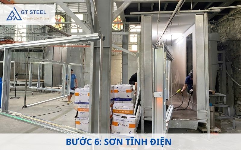 sươn tĩnh điện cửa chống cháy