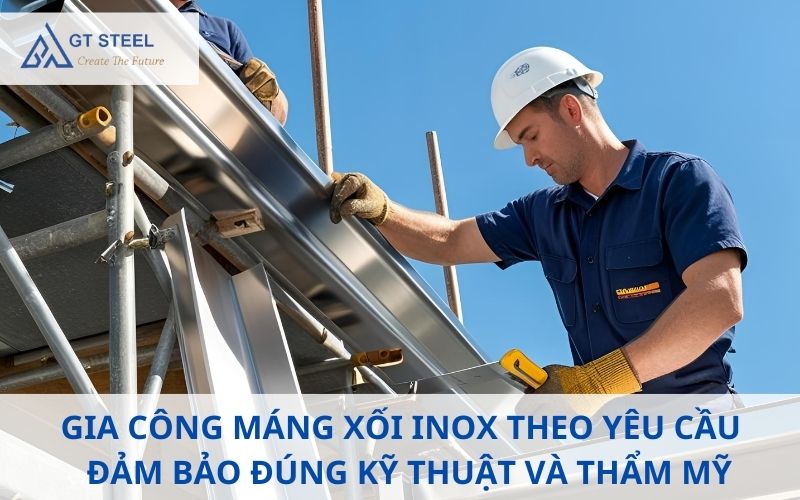 Giá công máng xối inox