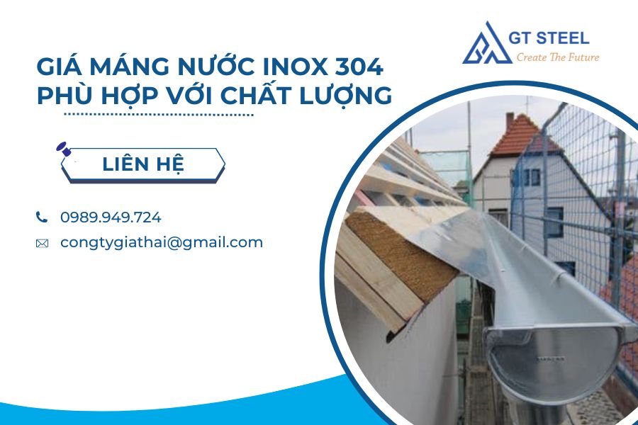 Giá Máng Nước Inox 304 Phù Hợp Với Chất Lượng