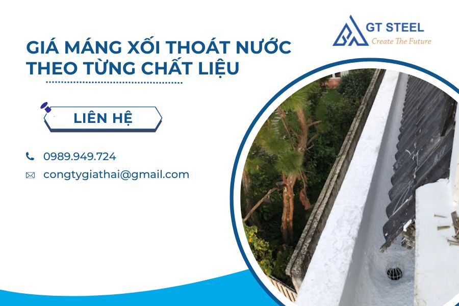 Giá Máng Xối Thoát Nước Theo Từng Chất Liệu