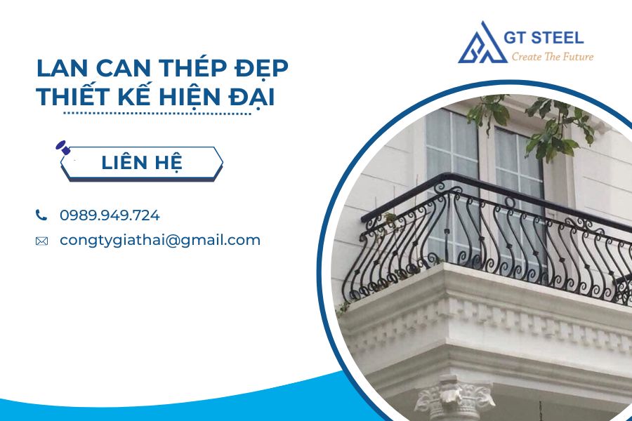 Lan Can Thép Đẹp - Thiết Kế Hiện Đại