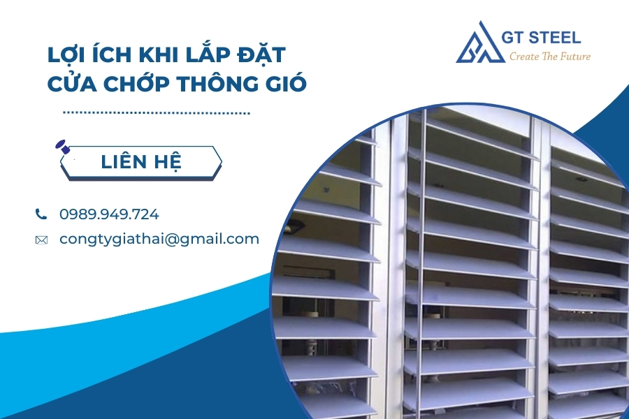 Lợi Ích Khi Lắp Đặt Cửa Chớp Thông Gió Cho Công Trình