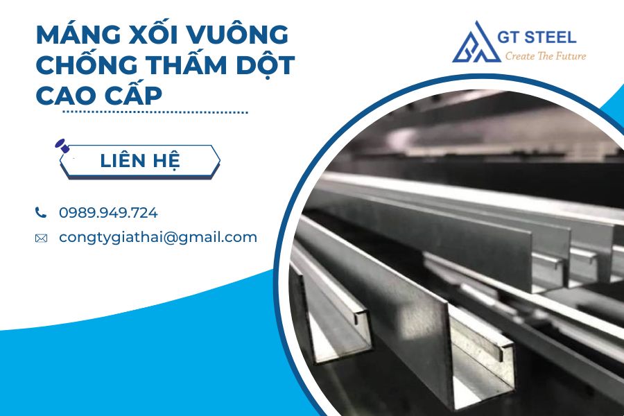 Máng Xối Vuông - Chống Thấm Dột Cao Cấp