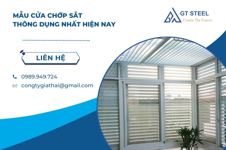 Mẫu Cửa Chớp Sắt Thông Dụng Nhất Hiện Nay