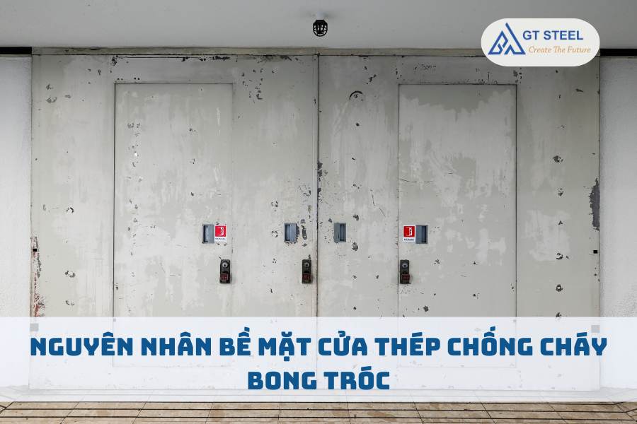 Nguyên Nhân Bề Mặt Cửa Thép Chống Cháy Bong Tróc