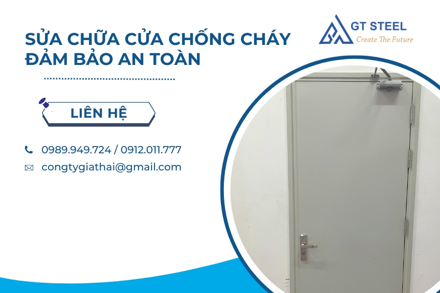 Sửa Chữa Cửa Chống Cháy Đảm Bảo An Toàn