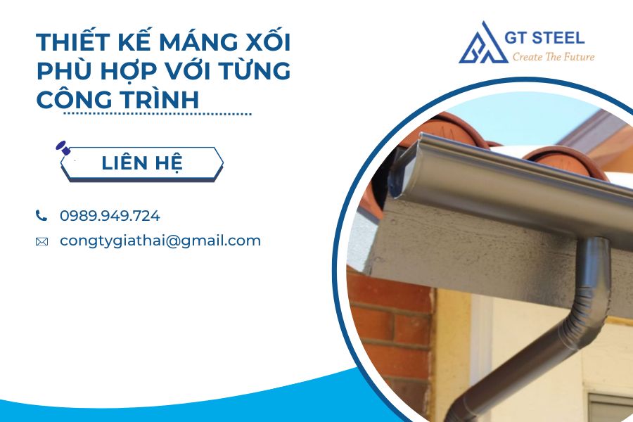 Thiết Kế Máng Xối Phù Hợp Với Từng Công Trình