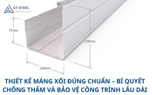 thiết kế máng xối
