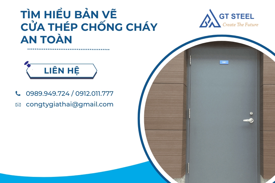 Tìm Hiểu Bản Vẽ Cửa Thép Chống Cháy An Toàn