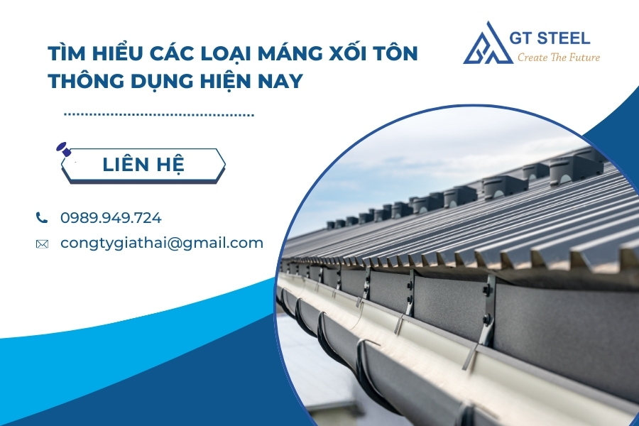 Tìm Hiểu Các Loại Máng Xối Tôn Thông Dụng Hiện Nay