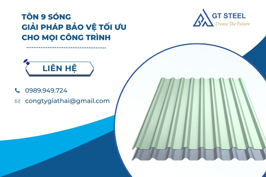 Tôn 9 Sóng - Giải Pháp Bảo Vệ Tối Ưu Cho Mọi Công Trình