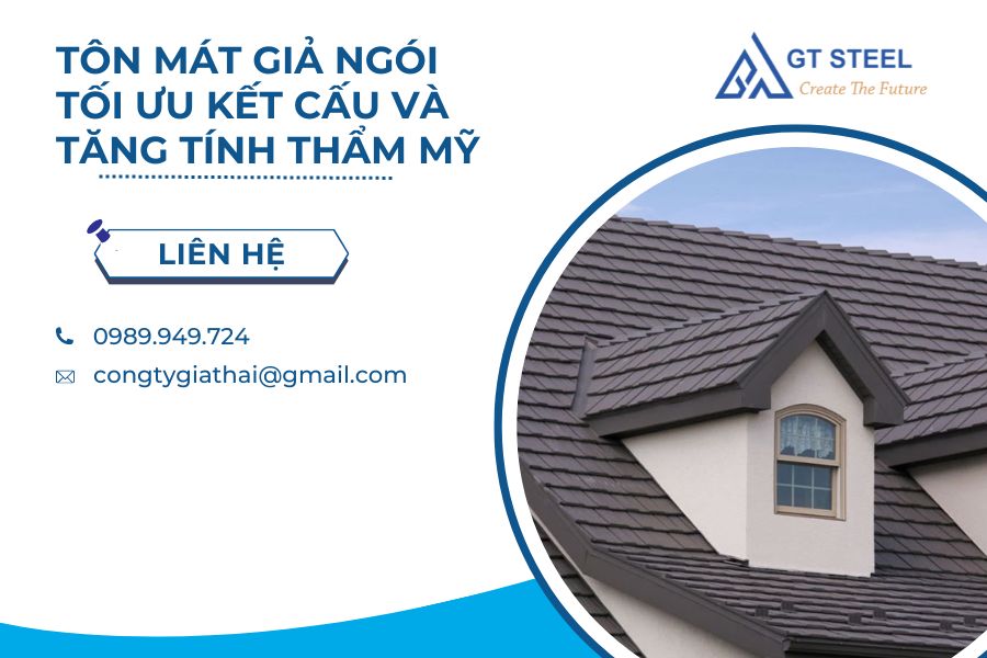 Tôn Mát Giả Ngói Tối Ưu Kết Cấu Và Tăng Tính Thẩm Mỹ